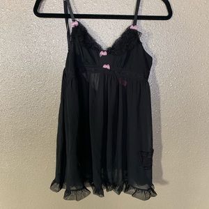 Betsey Johnson Sheer Chemise